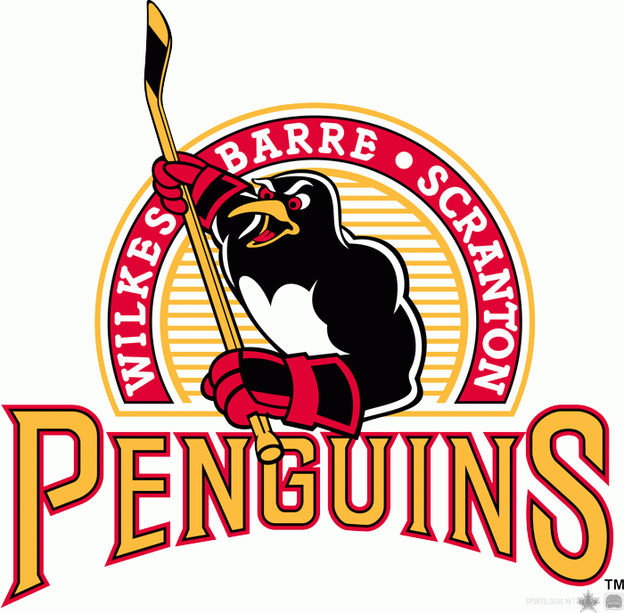 Wilkes-Barre Scranton Penguins 2000 01 Wordmark Logo iron on heat transfer